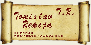 Tomislav Repija vizit kartica